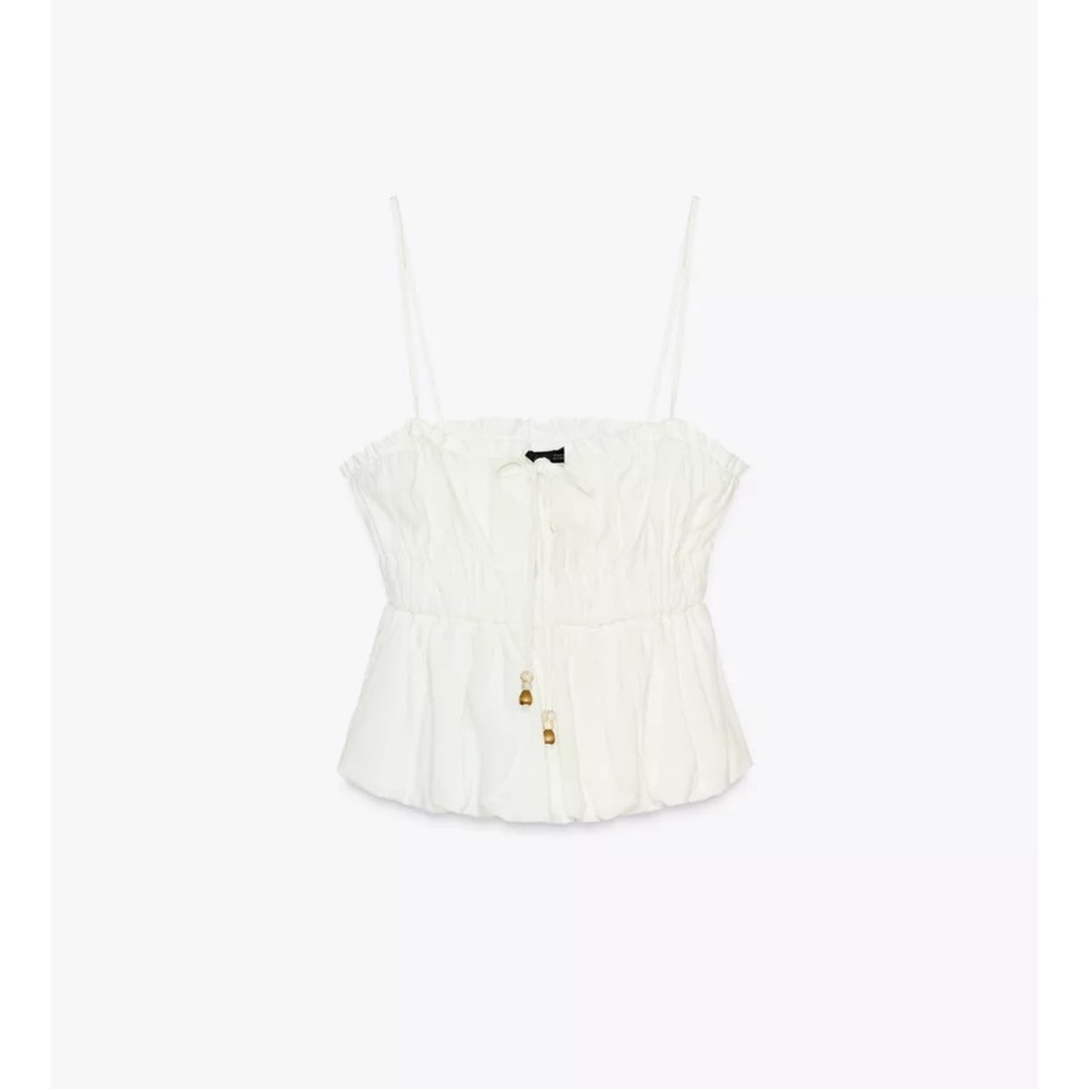 Zara White Camisole Top
